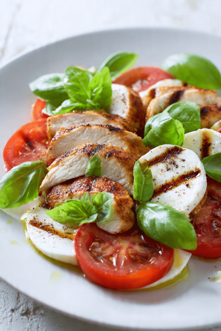 Caprese Salad with Grilled Chicken