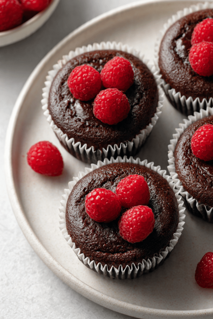Raspberry Chocolate Lava Cupcakes Recipe