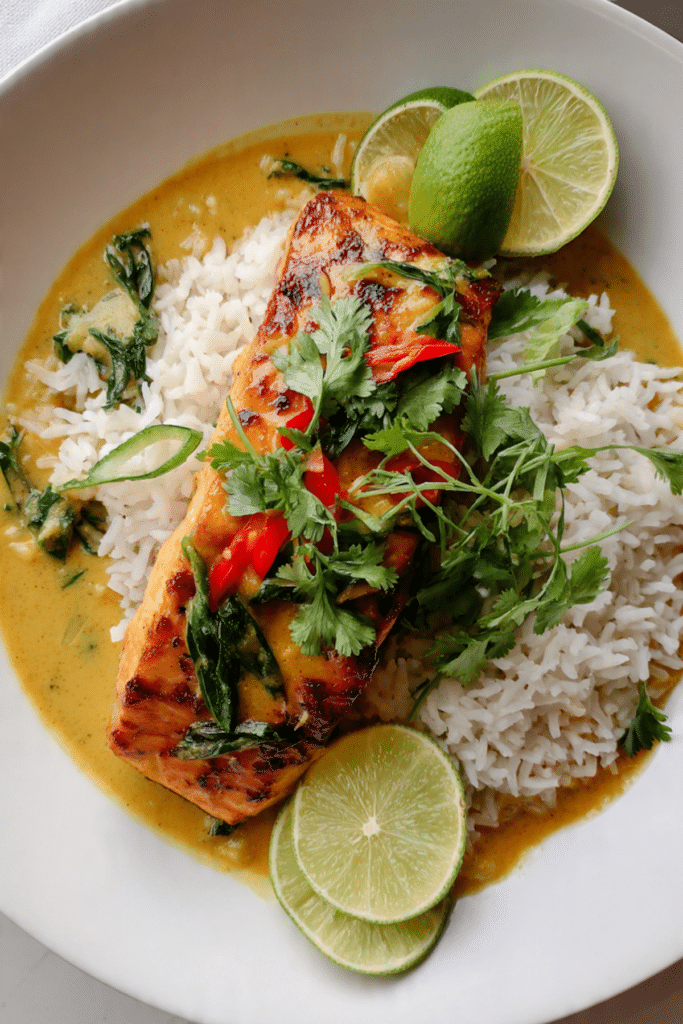 Coconut Red Curry Salmon