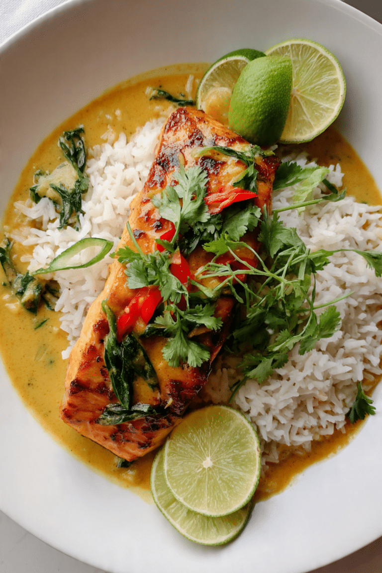 Coconut Red Curry Salmon