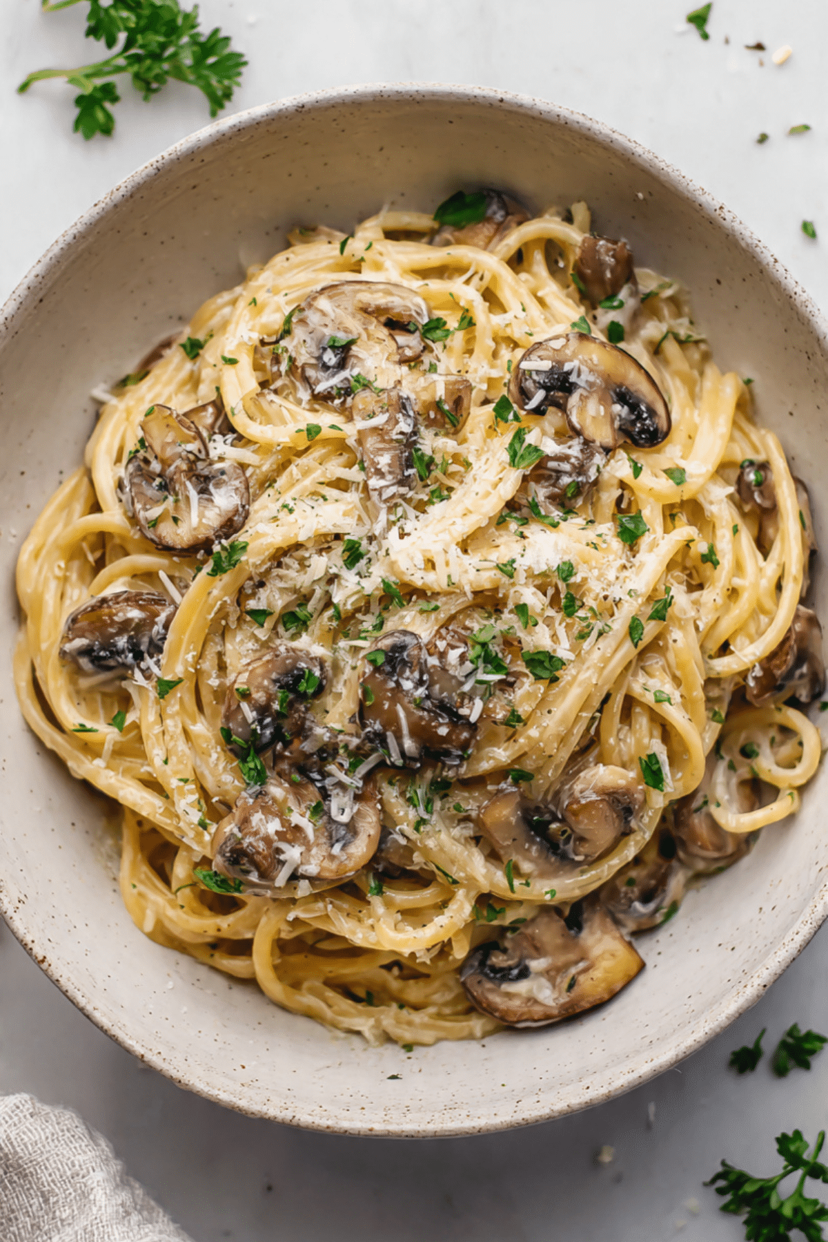 Lazy Creamy Mushroom Pasta