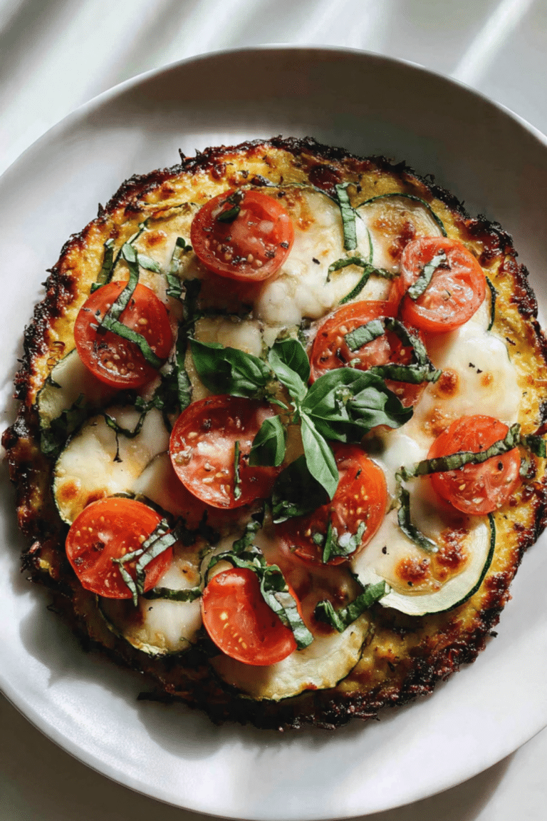 Zucchini-Crusted Pizza