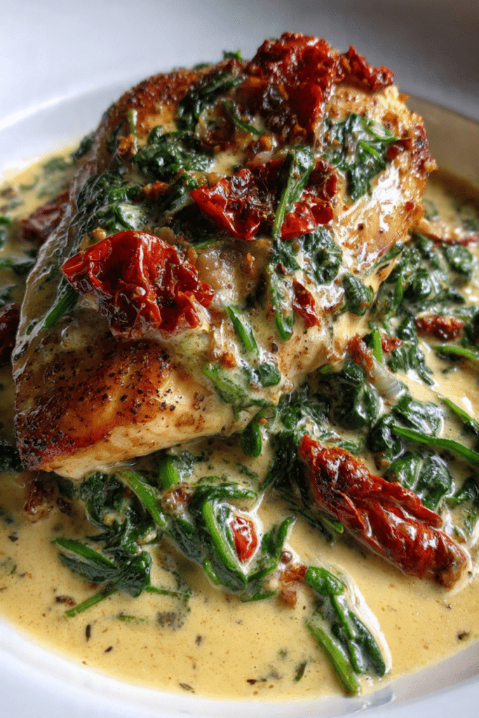 Creamy Tuscan Chicken Dinner for Two Recipe