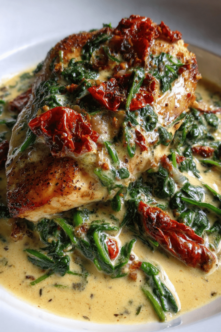 Creamy Tuscan Chicken Dinner for Two Recipe