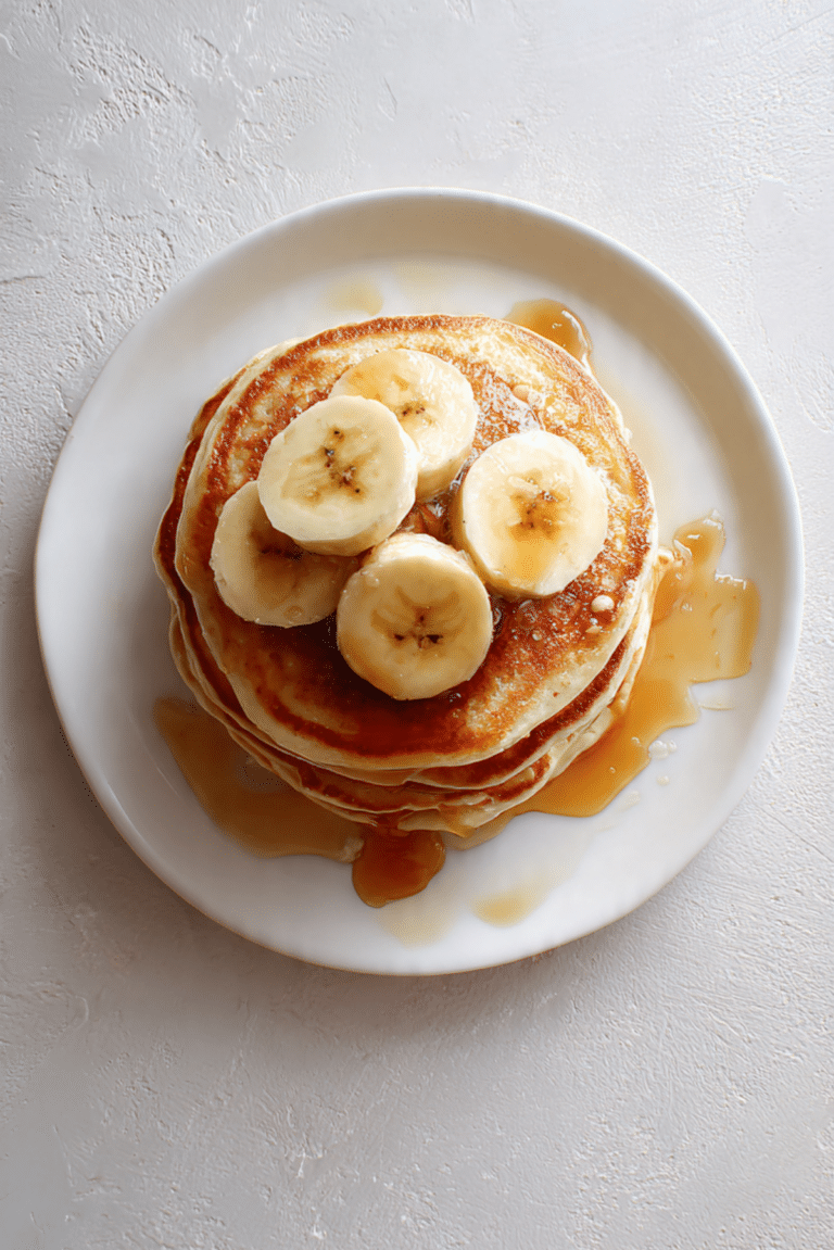 Fluffy Banana Pancakes