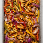 Hot Honey Fajita Tray Bake