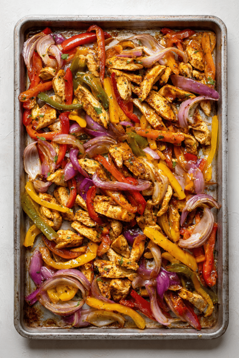 Hot Honey Fajita Tray Bake