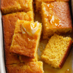 Moist Cornbread with Whipped Maple Cinnamon Butter
