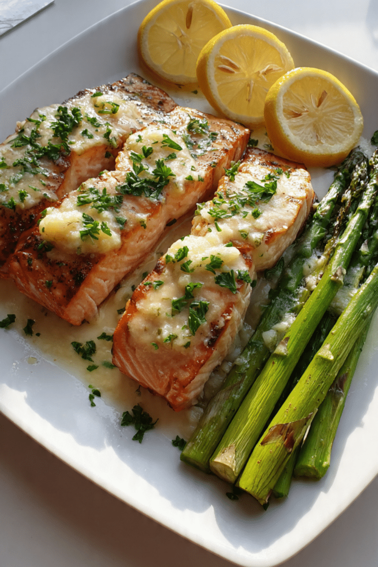 Lemon Garlic Butter Salmon Dinner Recipe