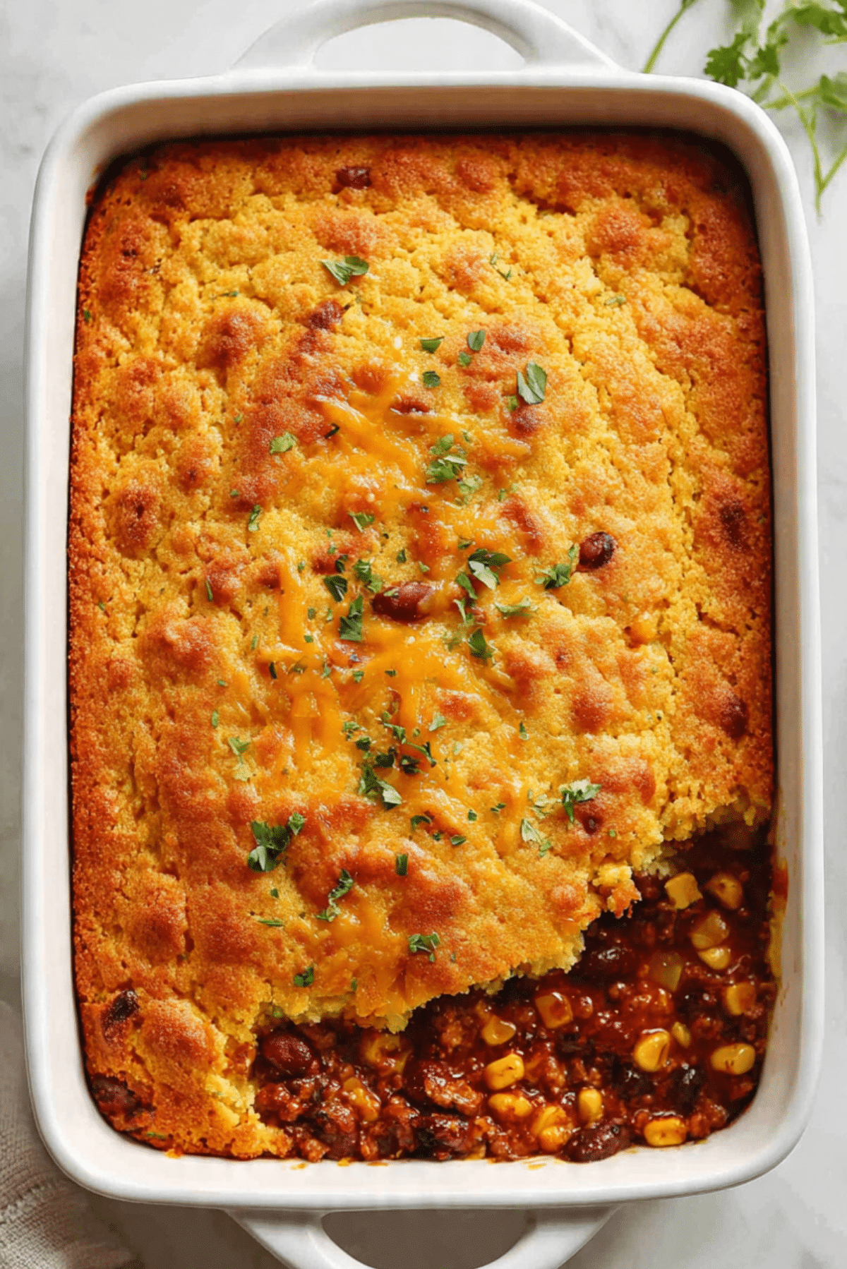 Chili Cornbread Casserole