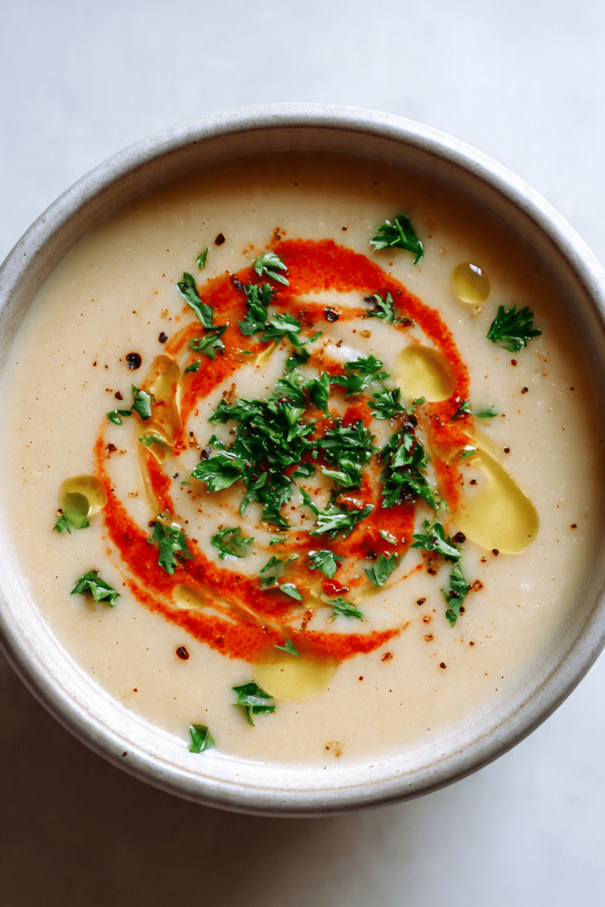 White Bean and Roasted Pepper Soup