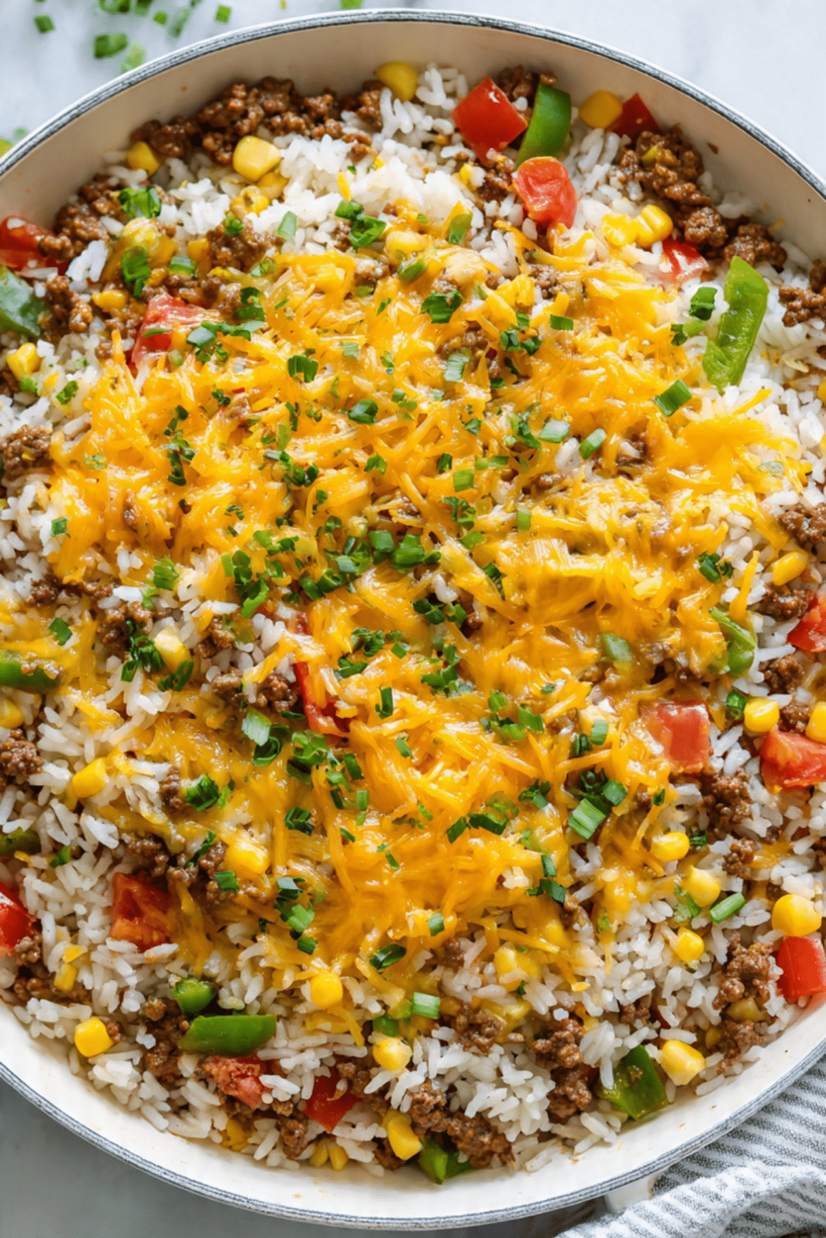 Lazy Beef and Rice Skillet