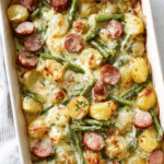Kielbasa Potato and Green Bean Casserole