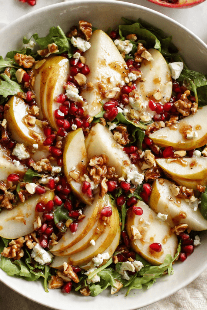 Festive Pear & Pomegranate Salad