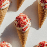 Strawberry Crunch Cheesecake Cones