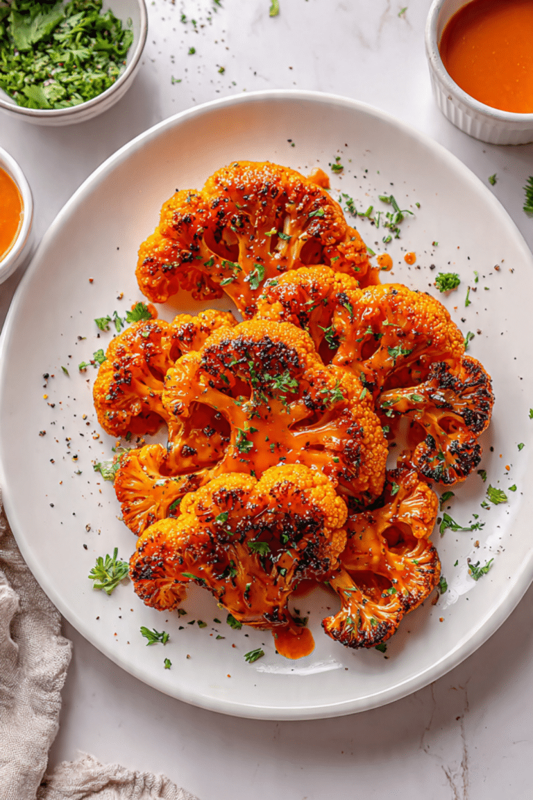 Buffalo Cauliflower Steak
