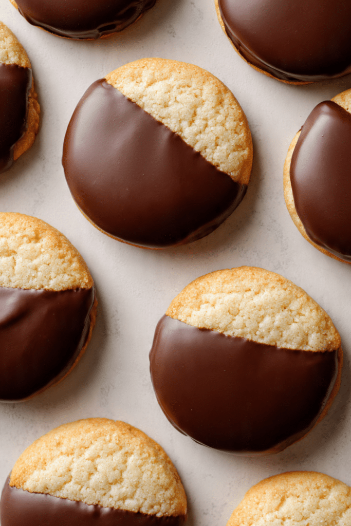 Milk Chocolate Dipped Sugar Cookies