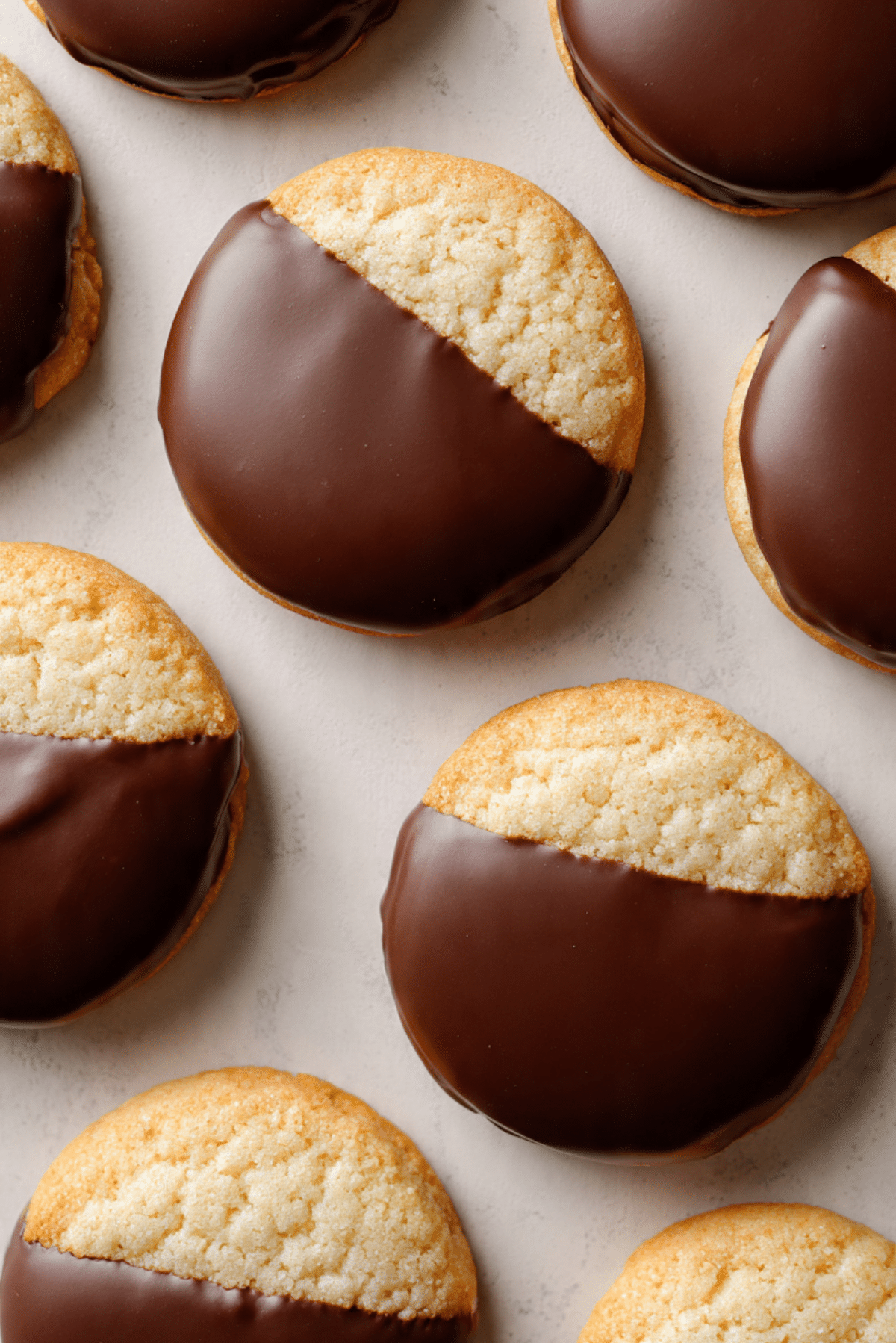 Milk Chocolate Dipped Sugar Cookies