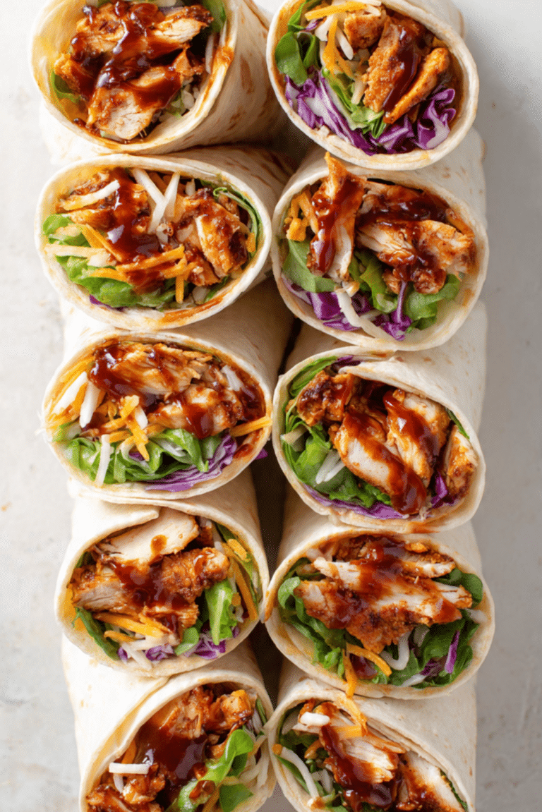 Lazy BBQ Chicken Wraps
