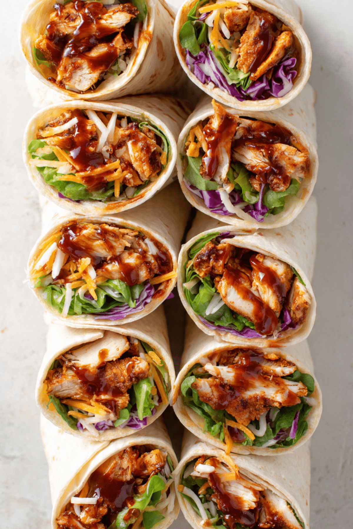 Lazy BBQ Chicken Wraps
