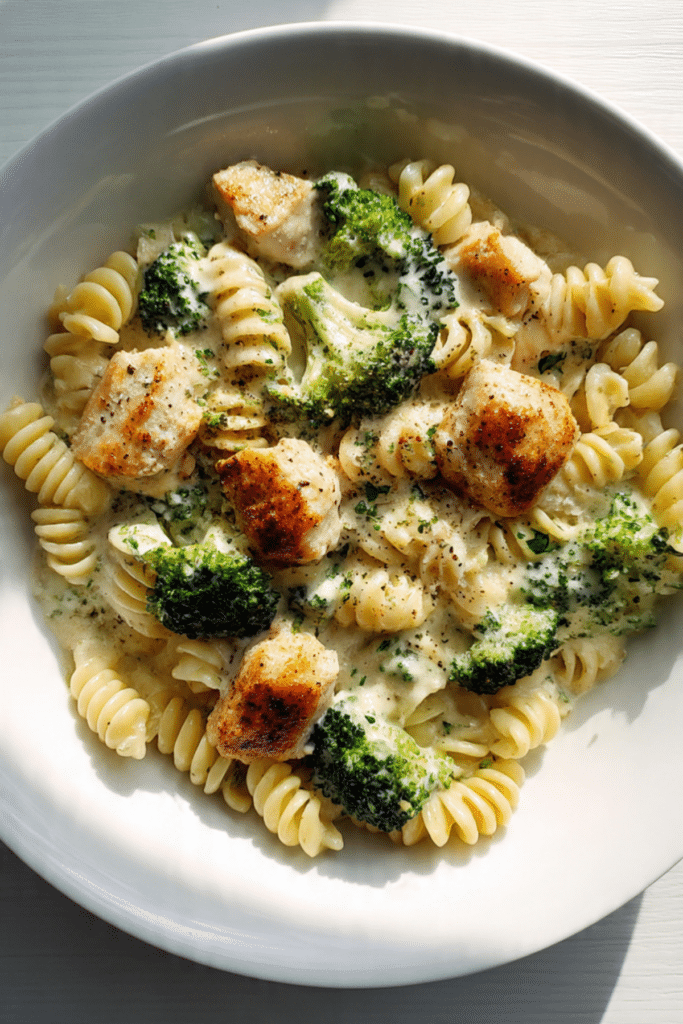 Creamy One-Pan Chicken & Broccoli Pasta