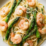 Angel Hair with Shrimp and Asparagus