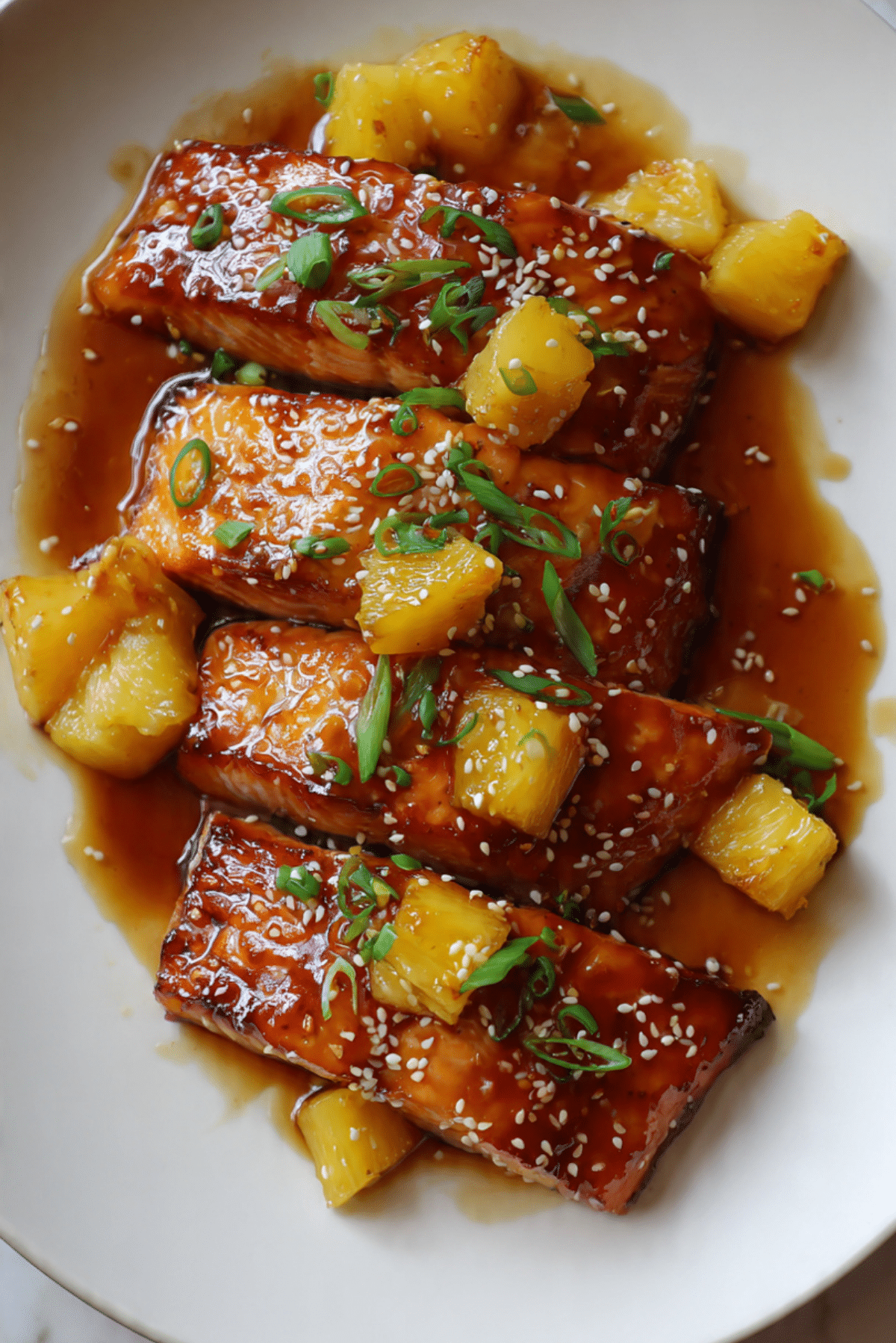 Honey Pineapple Salmon