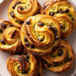 Pistachio and Chocolate Chip Swirl Pastries