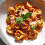 Lazy Creamy Tomato Tortellini