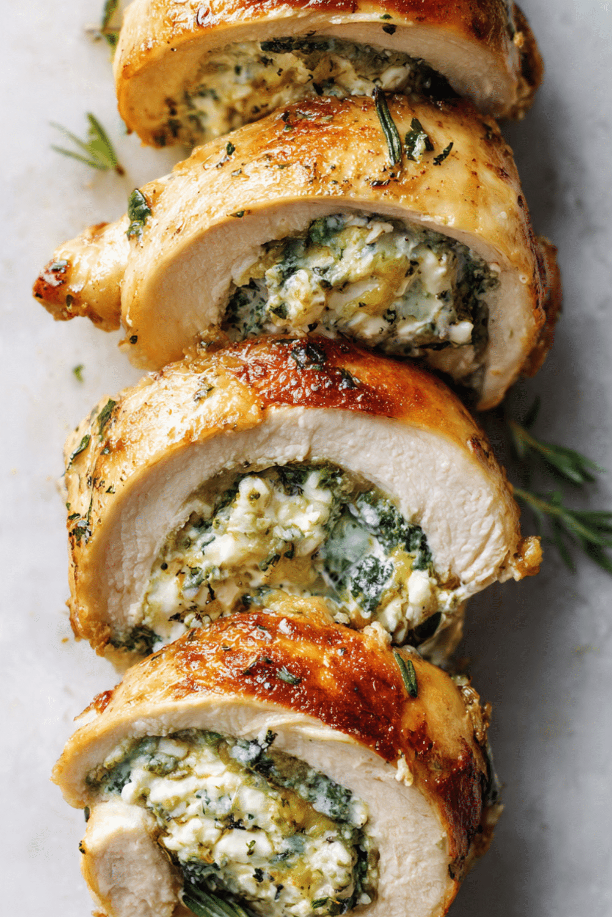 Herbed Ricotta Stuffed Chicken Rolls Recipe