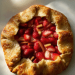 Strawberry Rhubarb Galette with Puff Pastry