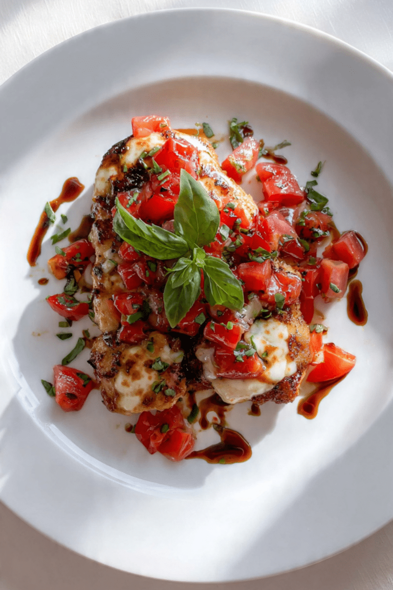 Trader Joe’s Bruschetta Chicken (5 Ingredient Meal)