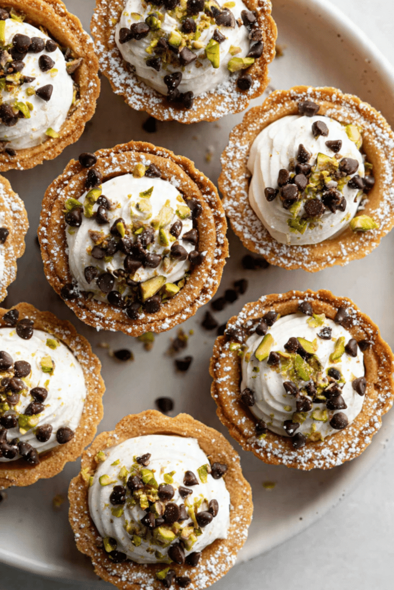 Cannoli Cookie Cups