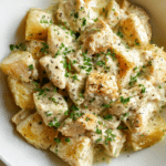 Chicken Alfredo Potatoes