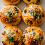 Garlic Parmesan Cheeseburger Bombs