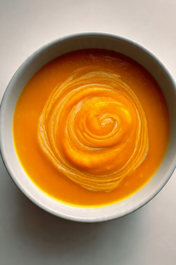 Zesty Carrot and Ginger Soup with Miso Twist