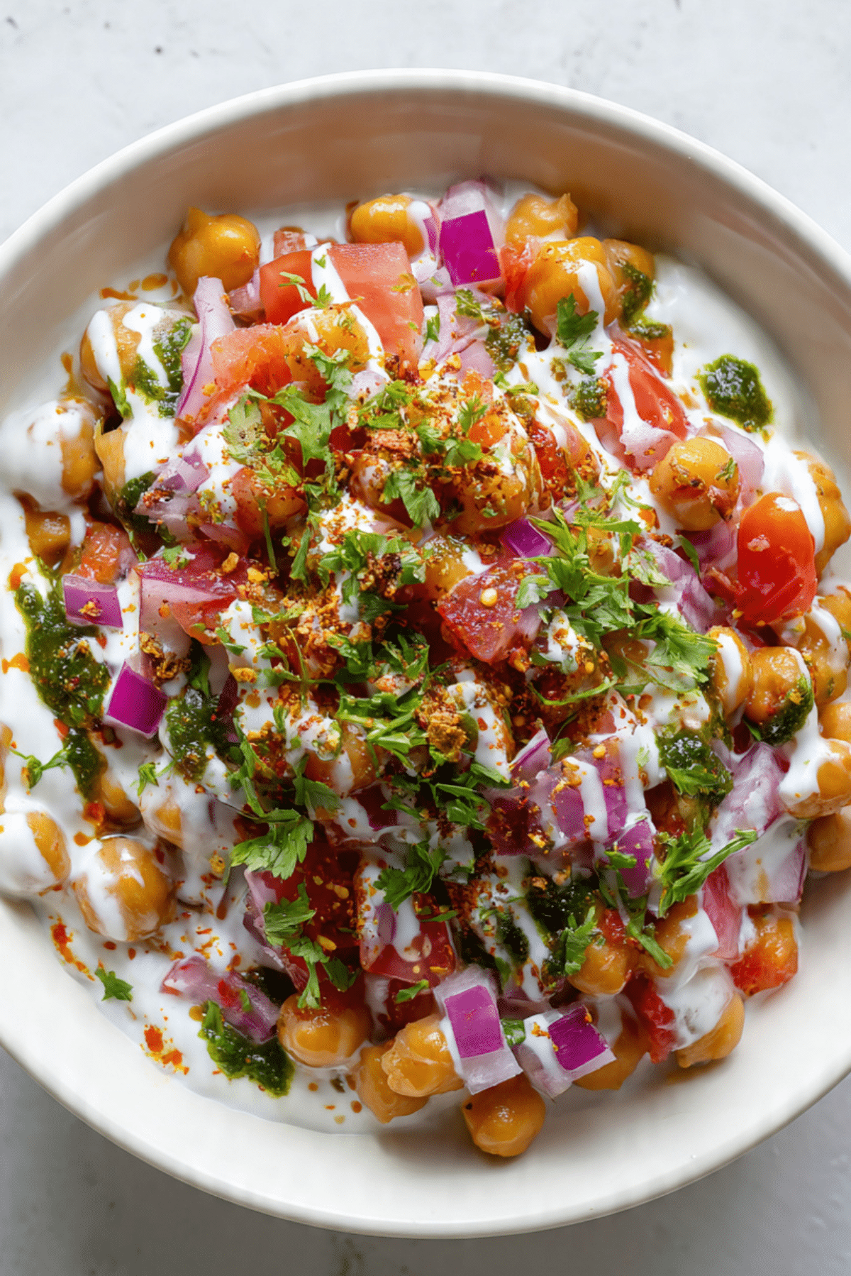 Dahi Chana Chaat with Greek Yogurt