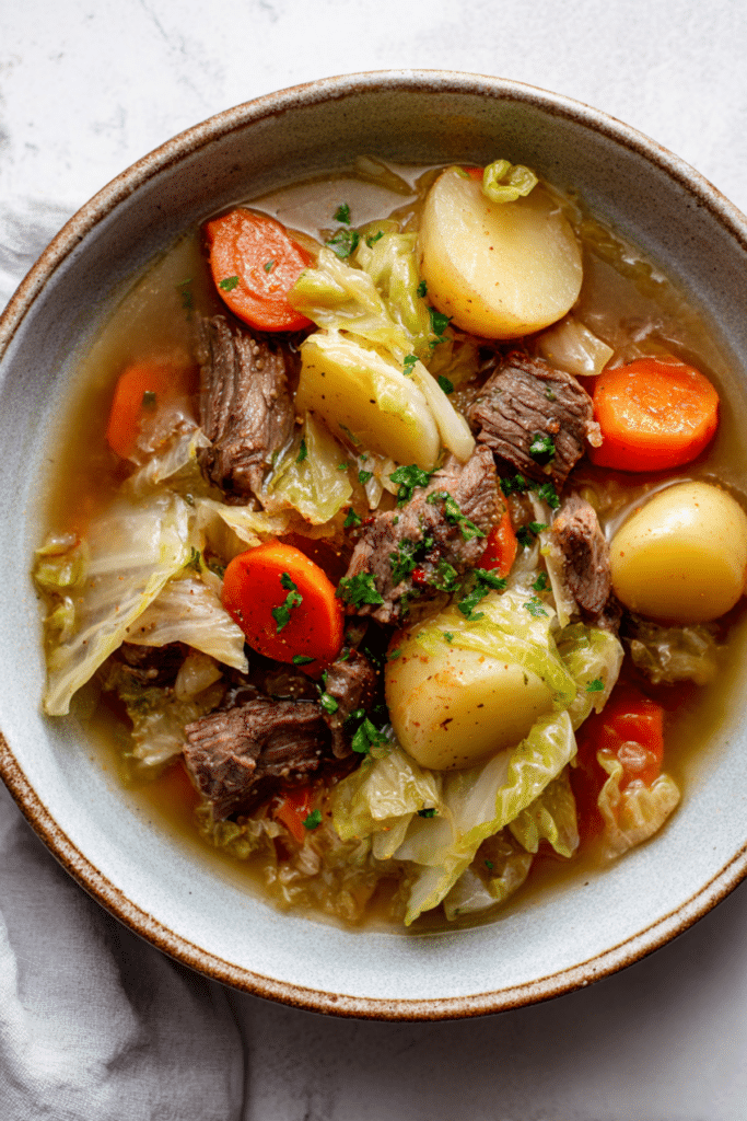 Slow Cooker Beef and Cabbage Stew