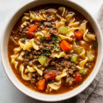 Hamburger Noodle Soup