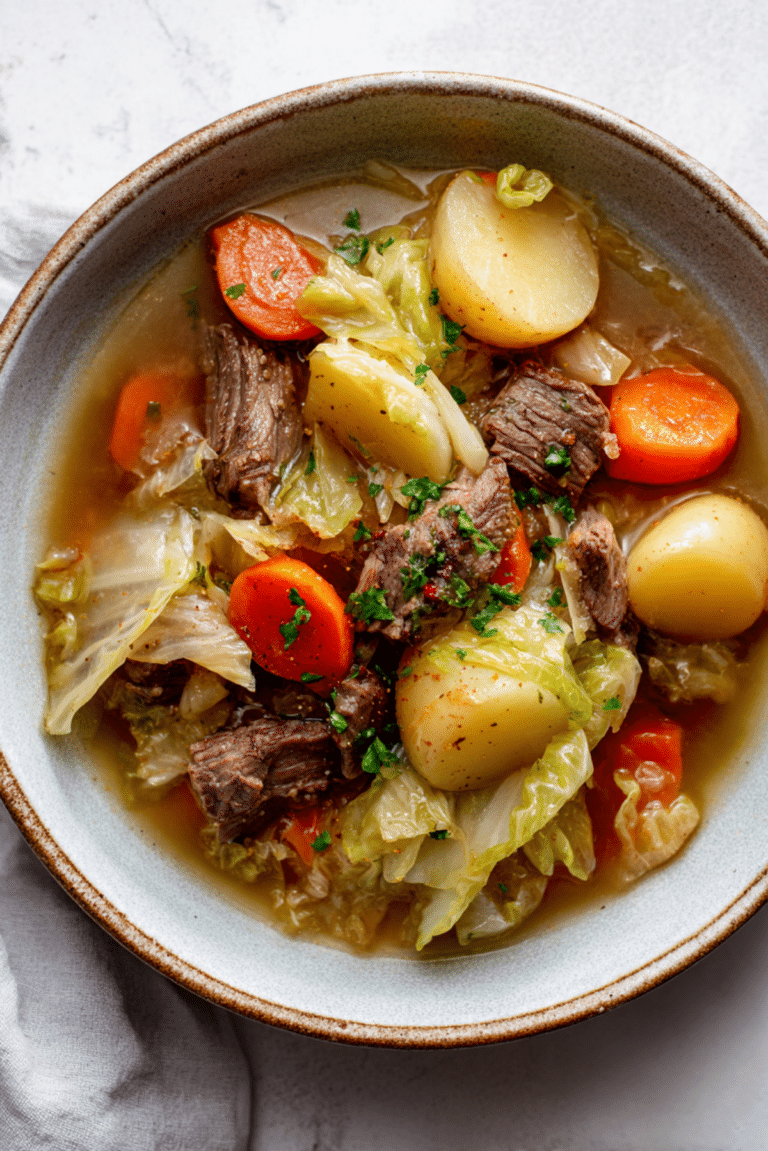 Slow Cooker Beef and Cabbage Stew