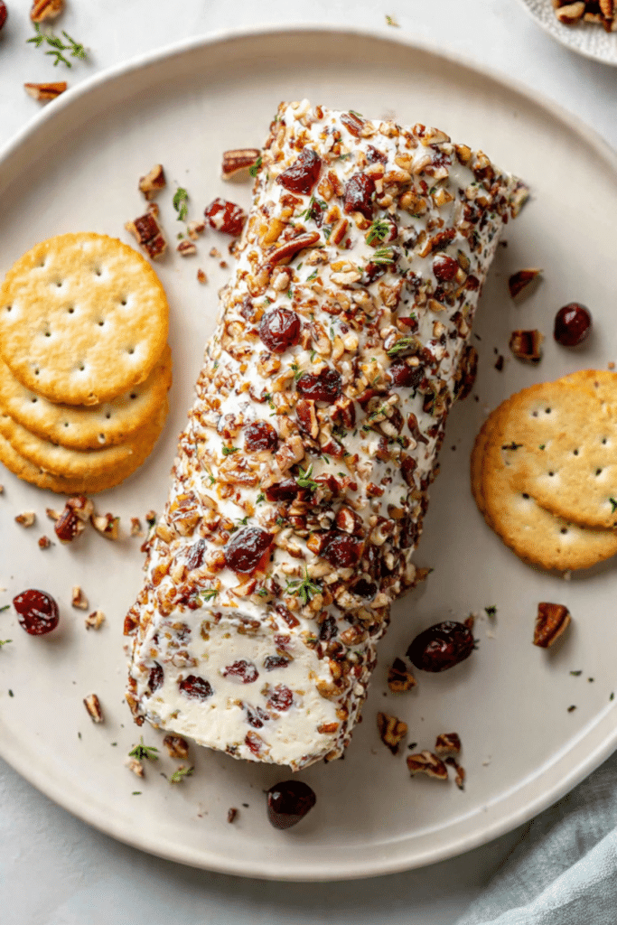 Cranberry Pecan Cheese Log