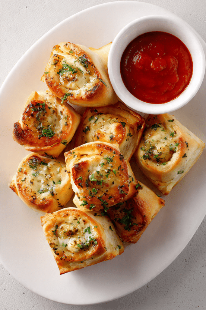 Garlic Butter Pizza Rolls