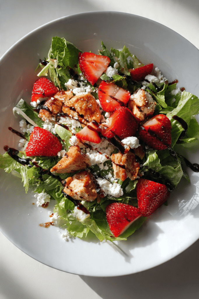 Strawberry Balsamic Chicken Salad