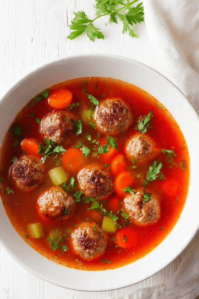 Italian Meatball Soup