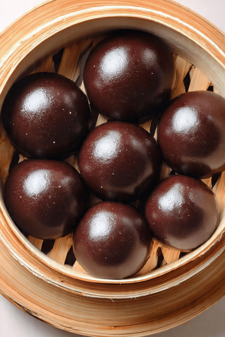 Chocolate Mochi Dumplings (Din Tai Fung Dupe)