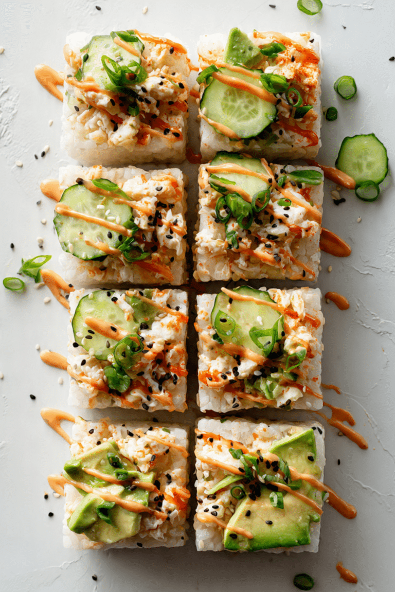 Lazy Sushi Squares