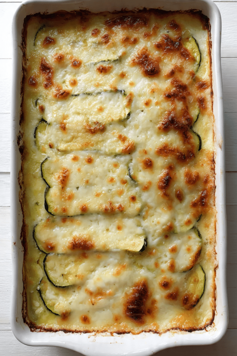 Delicious Mozzarella Zucchini Casserole