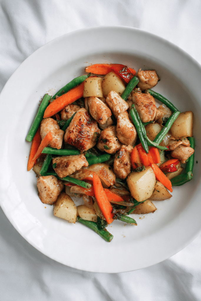 One Pot Chicken & Vegetables Skillet