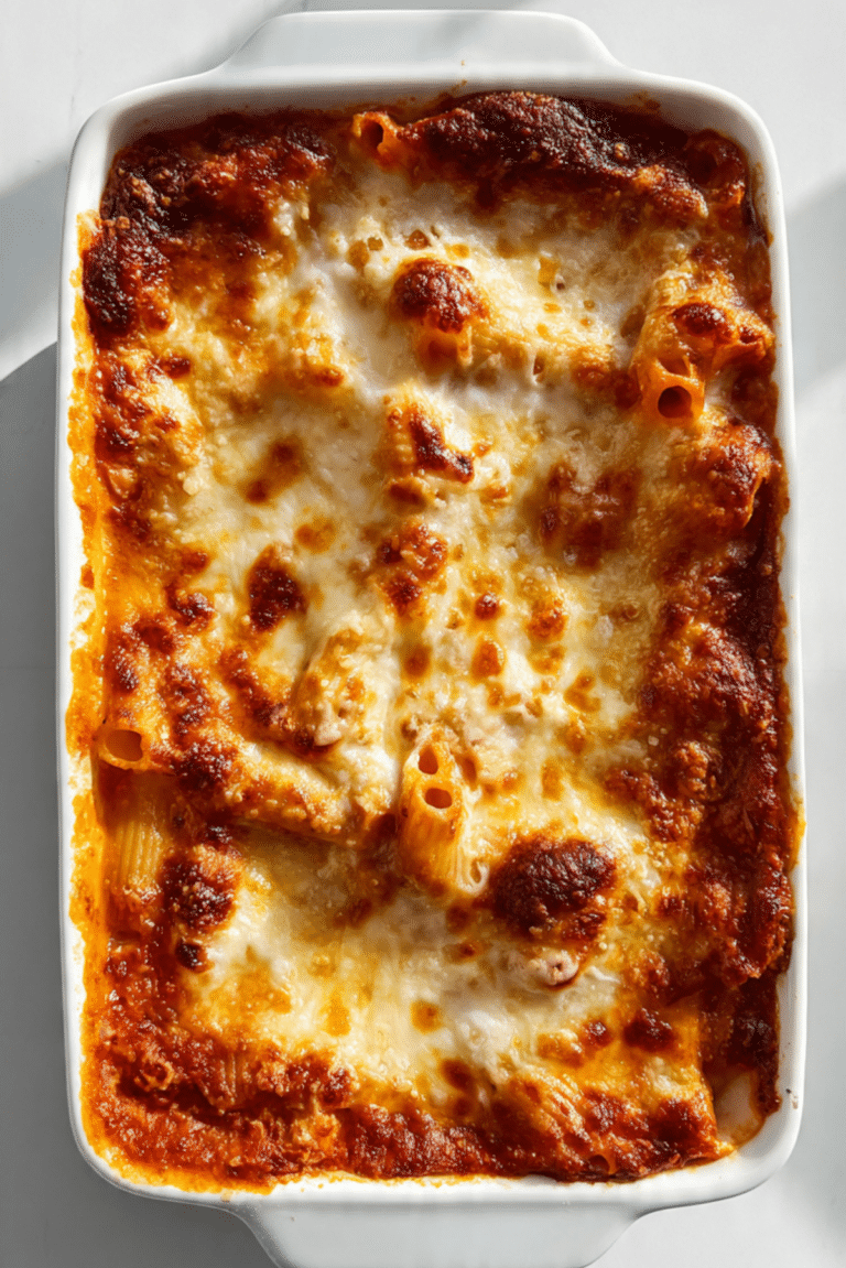 Cheesy Baked Rigatoni