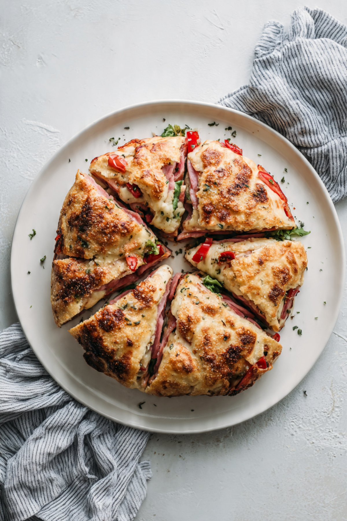 Pizza Crust Italian Sandwich